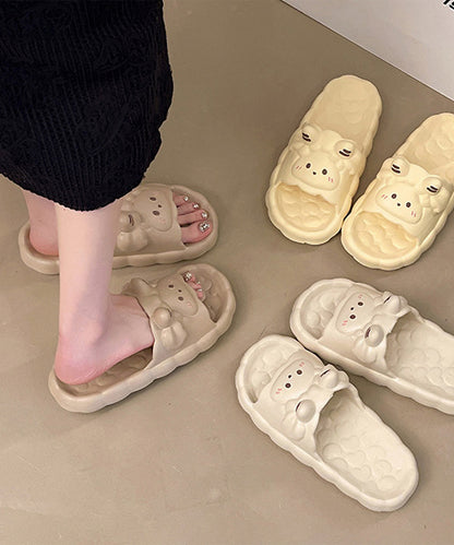 ヒツジ フェイス EVA スライド 厚底 サンダル