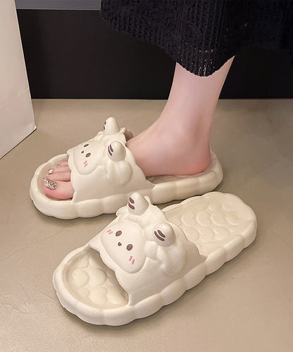 ヒツジ フェイス EVA スライド 厚底 サンダル