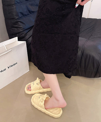 ヒツジ フェイス EVA スライド 厚底 サンダル