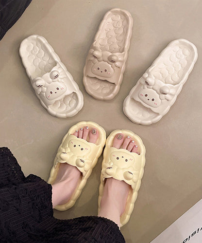 ヒツジ フェイス EVA スライド 厚底 サンダル