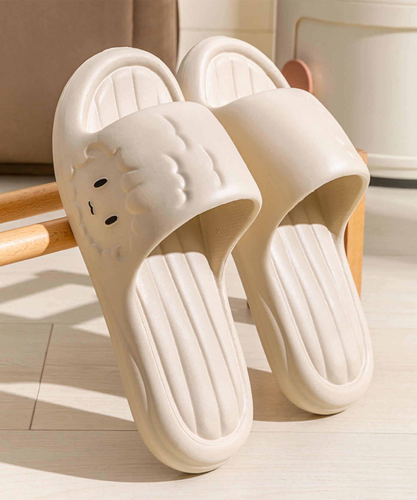 ヒツジ フェイス EVA フラット サンダル シューズ