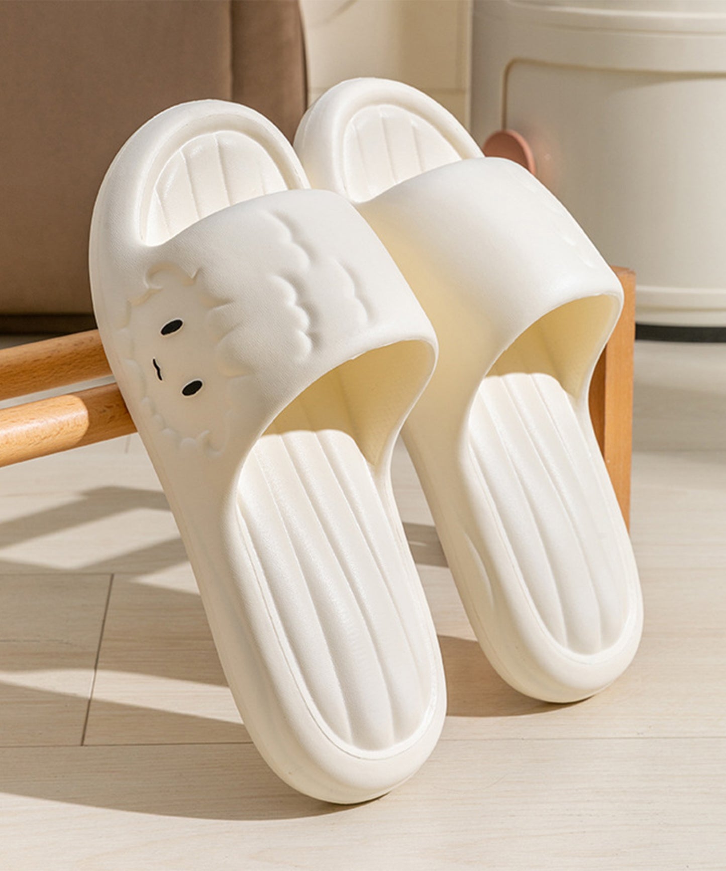 ヒツジ フェイス EVA フラット サンダル シューズ