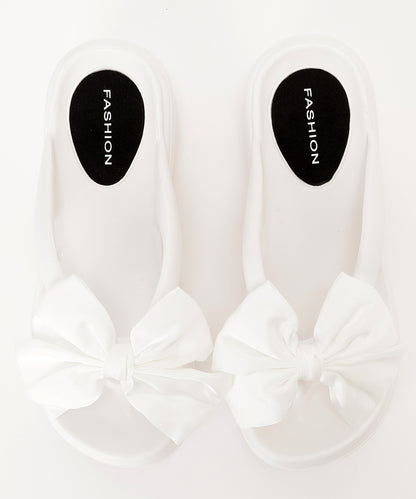 サテン リボン EVA 厚底 トング サンダル