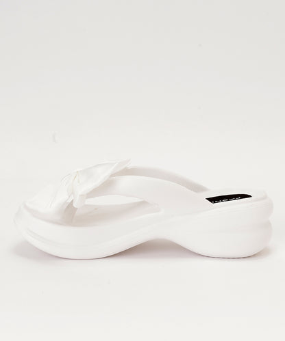 サテン リボン EVA 厚底 トング サンダル