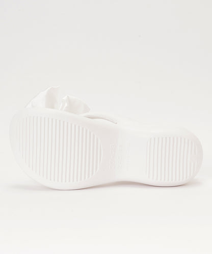 サテン リボン EVA 厚底 トング サンダル