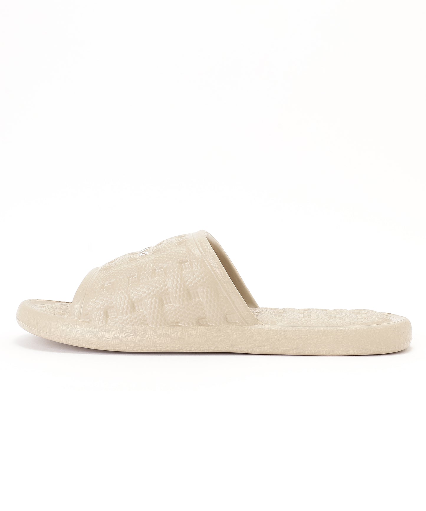 バスケット柄 ロゴ EVA オープン フラット サンダル