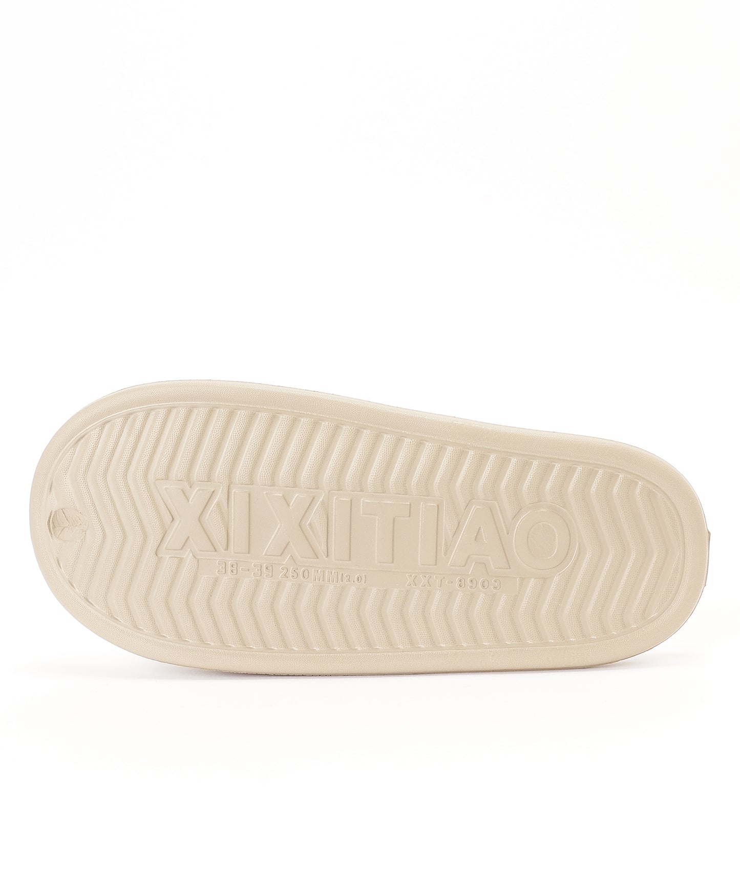 バスケット柄 ロゴ EVA オープン フラット サンダル