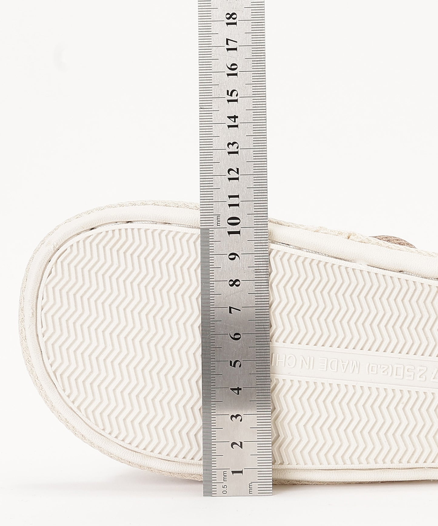 ベア ワッフル オープン フラット スリッパ