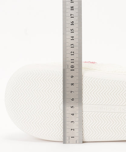 カラフル モチーフ柄 ボア スリッパ ルームシューズ