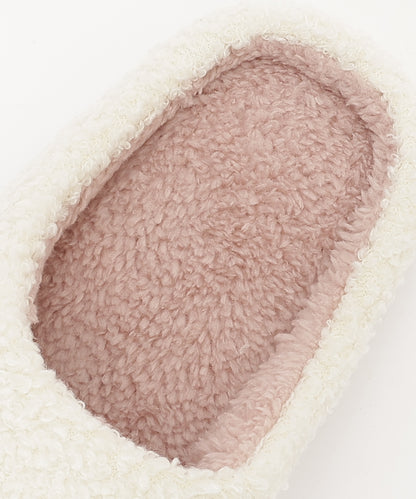 カラフル モチーフ柄 ボア スリッパ ルームシューズ