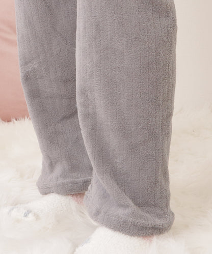 立体ストライプ刺繍付きプルオーバールームウエア