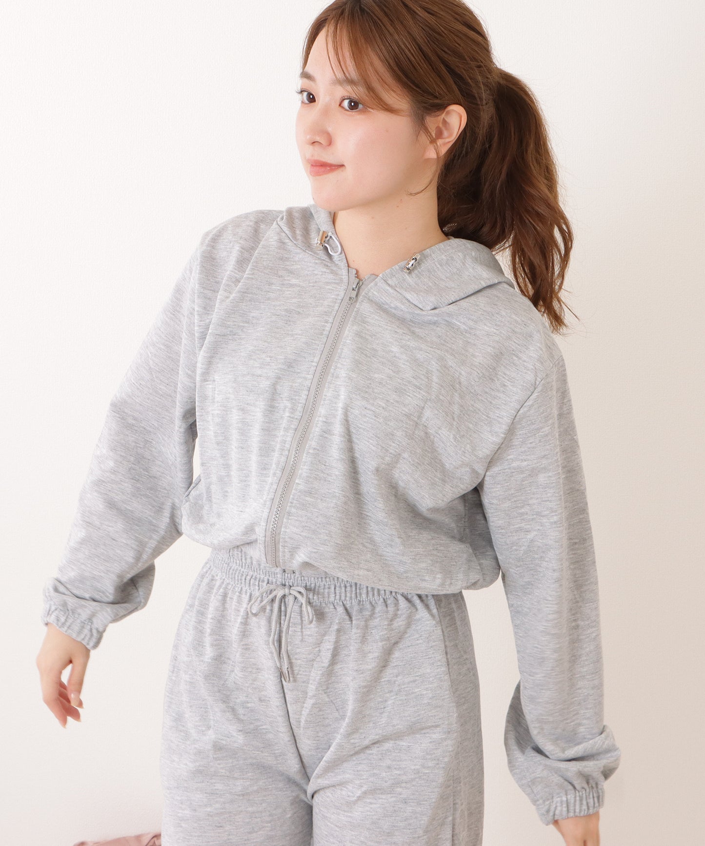【3点セット】キャミソール×イージーボトム×パーカーリラクシーセット
