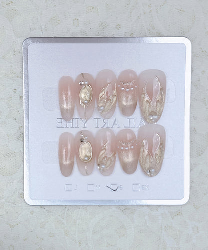 マーメイド デザイン グラデーション オーバル ネイルチップ