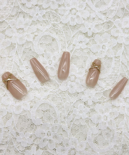 クロス アート付き ナチュラル グラデーション ネイルチップ