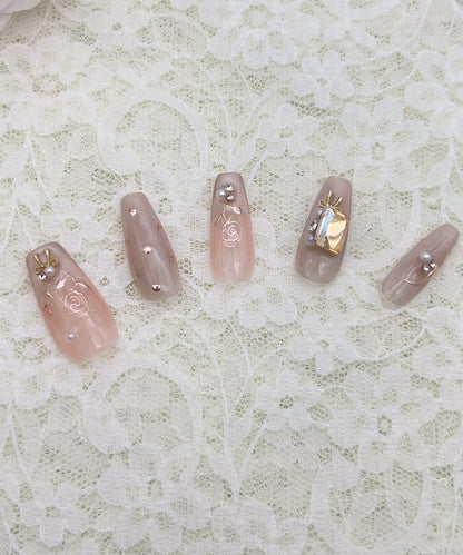 ローズ バラエティ ゴールド ドットネイルチップ