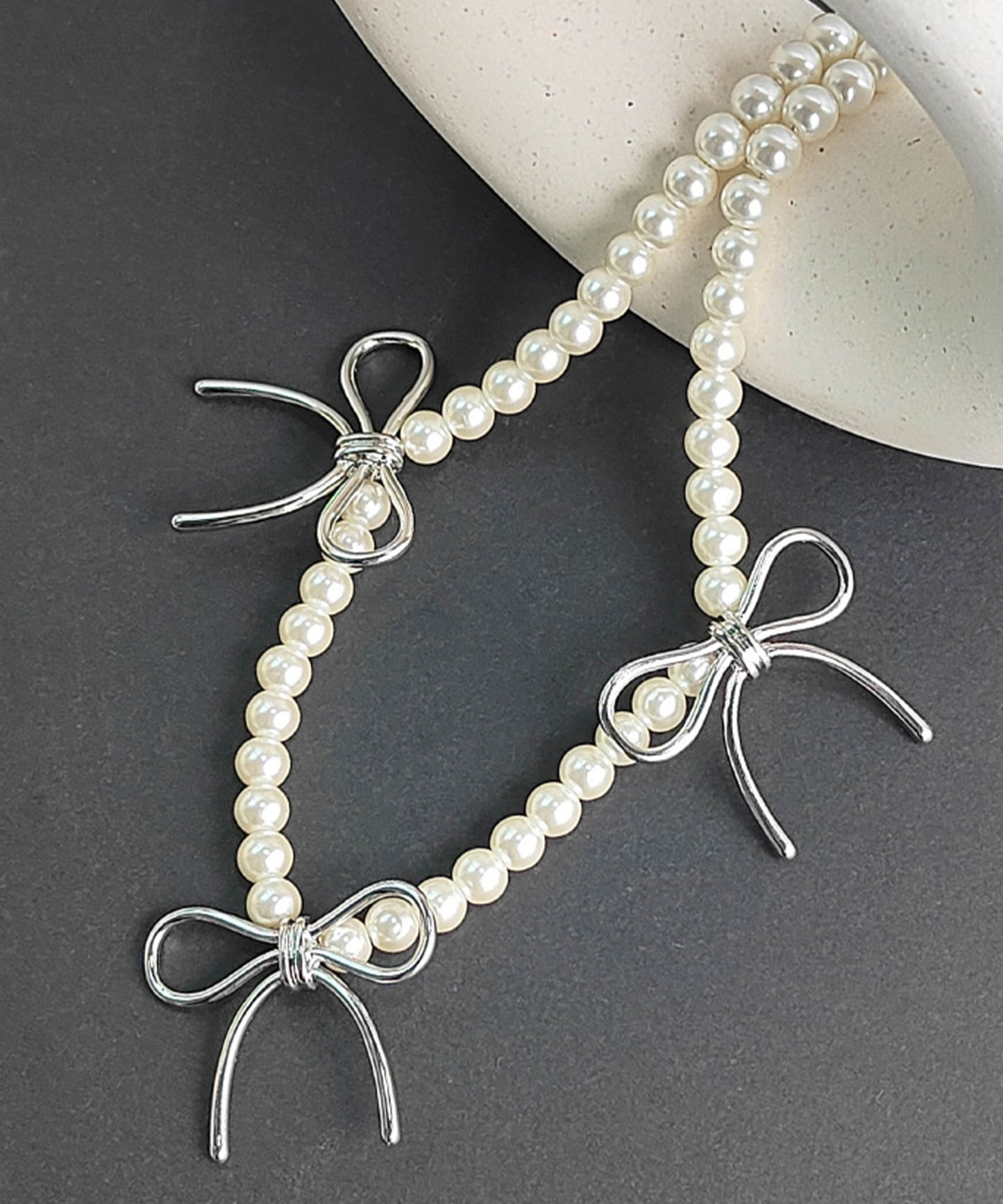 リボン モチーフ バラエティ デザイン ネックレス