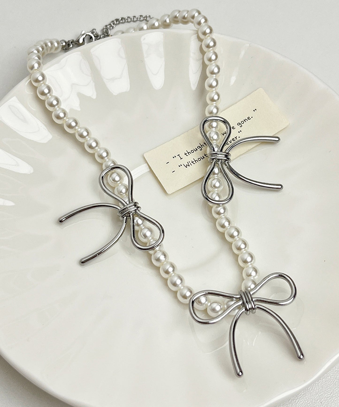 リボン モチーフ バラエティ デザイン ネックレス