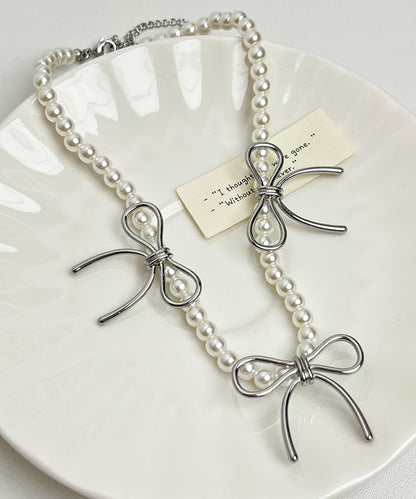 リボン モチーフ バラエティ デザイン ネックレス