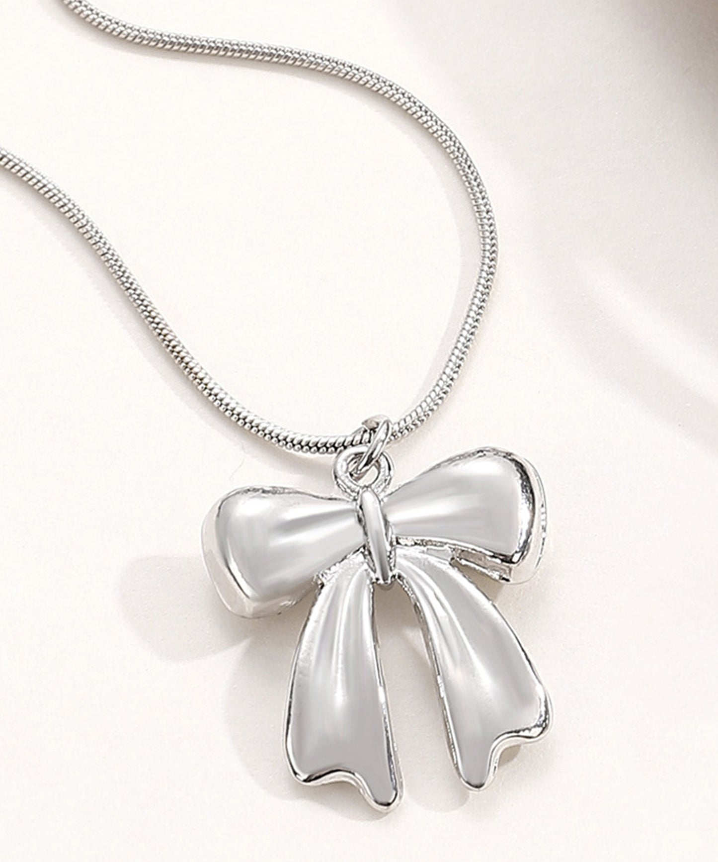 リボン モチーフ バラエティ デザイン ネックレス