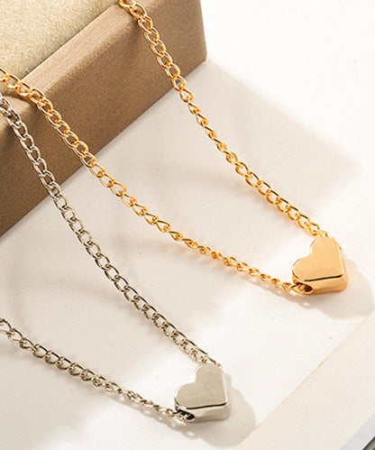 プチ ハート シンプル チェーン ネックレス
