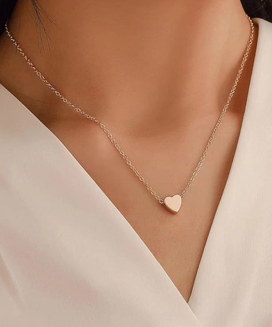 プチ ハート シンプル チェーン ネックレス
