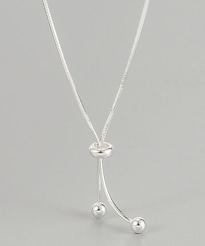 スライダータイ シンプル ロング チタン ネックレス