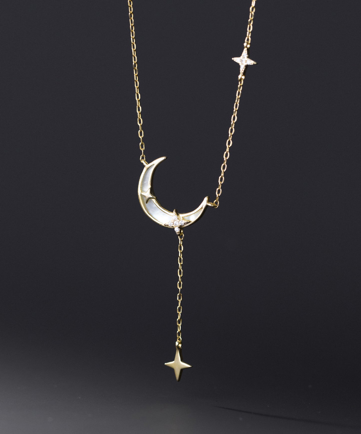 ドリーミー スター ムーン ショート ネックレス