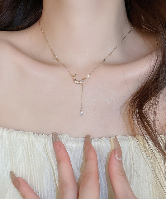 ドリーミー スター ムーン ショート ネックレス