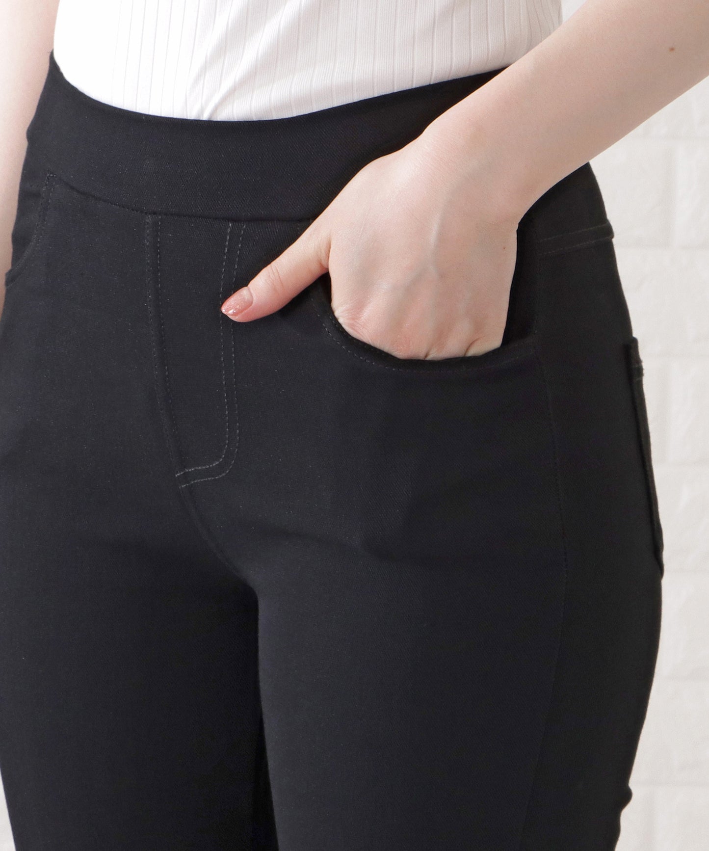 シンプルストレッチレギンスパンツ