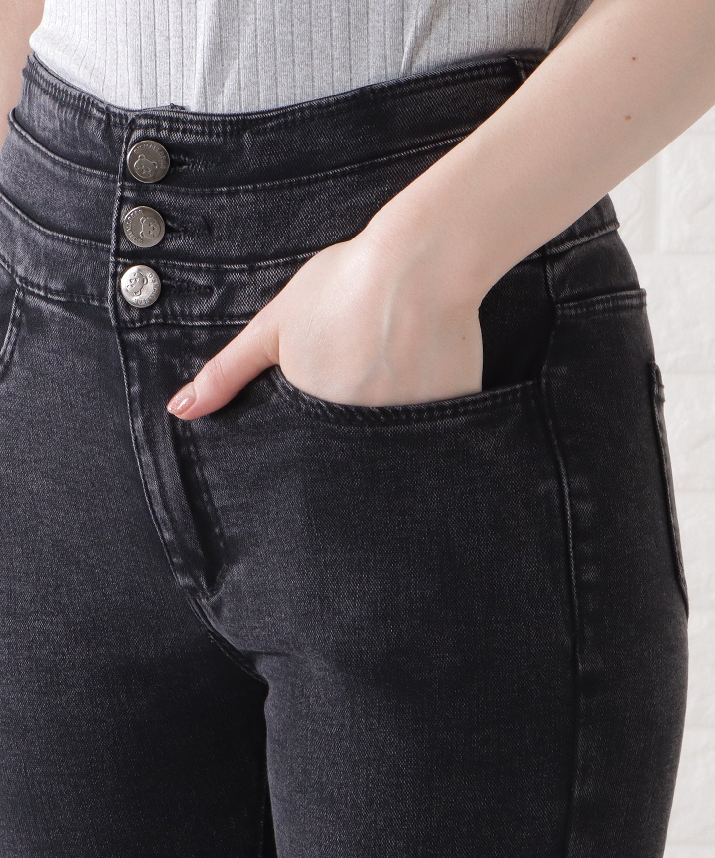 ハイウエストストレッチスキニーパンツ