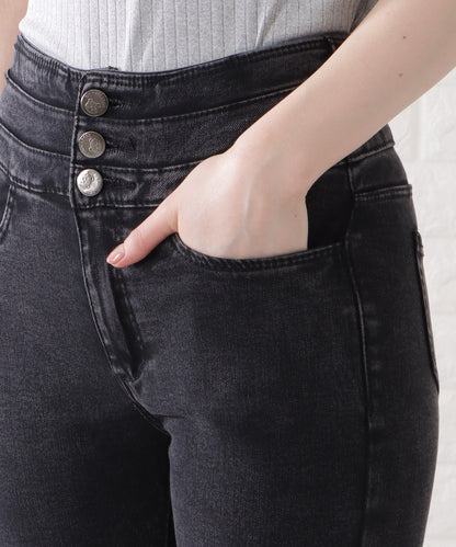 ハイウエストストレッチスキニーパンツ