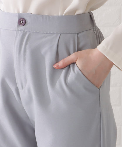 センタープレスストレートパンツ