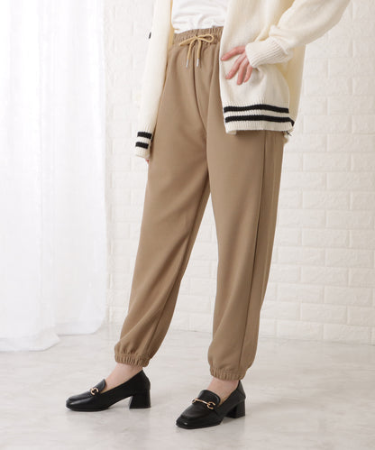 裾ゴムワッフルイージーパンツ