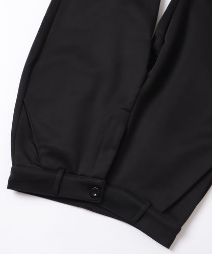 裏起毛ハイウエストストレッチストレートパンツ