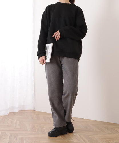 裏起毛コーデュロイストレートイージーパンツ