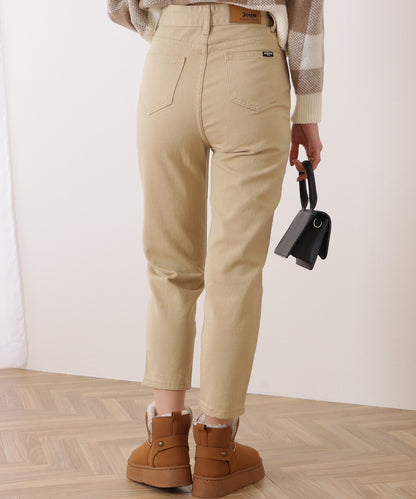 選べる2タイプ ハイウエストストレートデニムパンツ