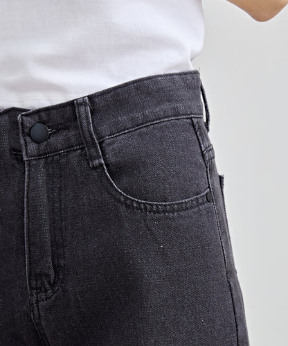 ヴィンテージ風 ハイウエスト フレア デニム パンツ