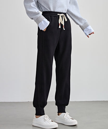 裏起毛 ルーズ フィット イージー アンクル パンツ