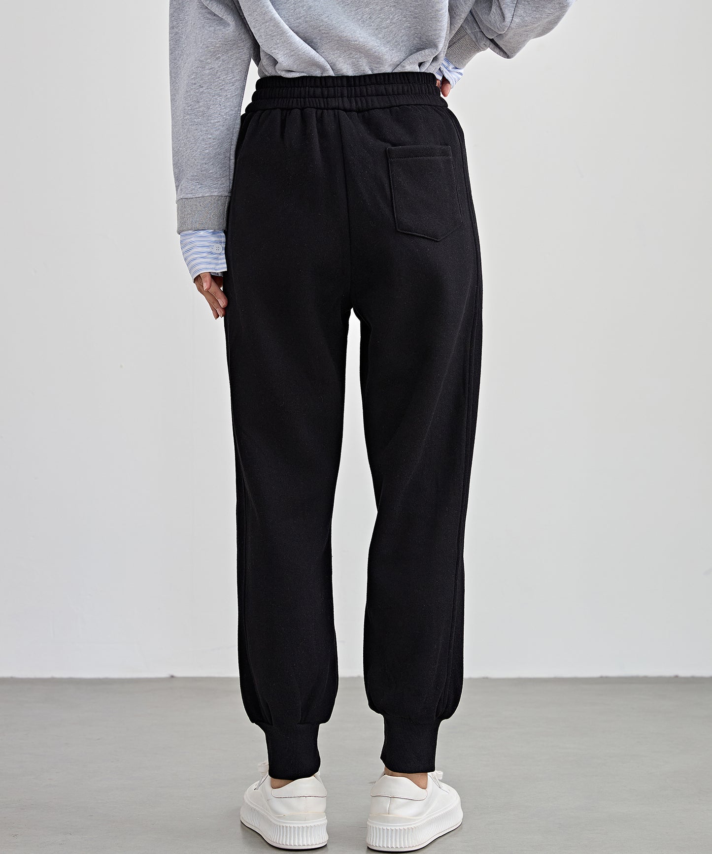 裏起毛 ルーズ フィット イージー アンクル パンツ