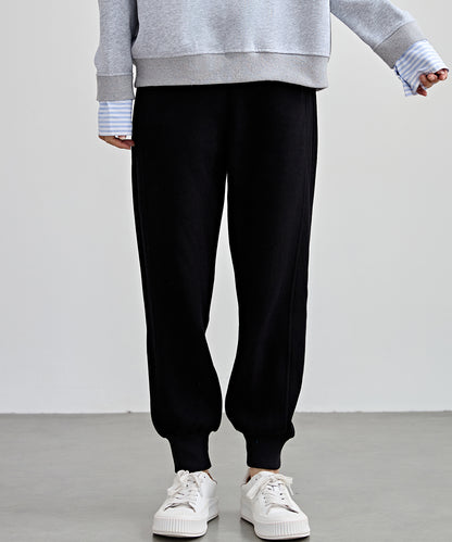 裏起毛 ルーズ フィット イージー アンクル パンツ