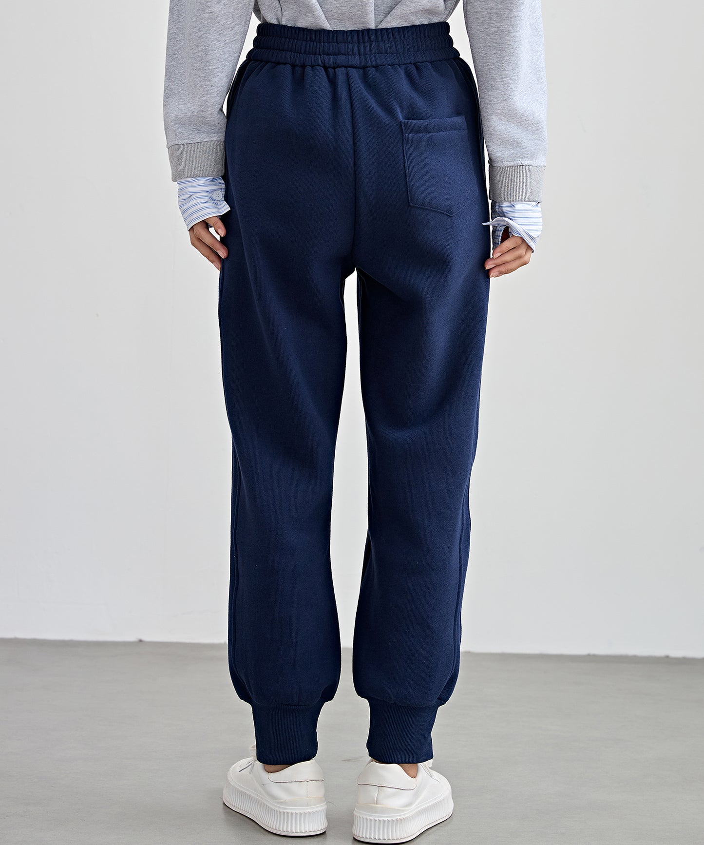 裏起毛 ルーズ フィット イージー アンクル パンツ