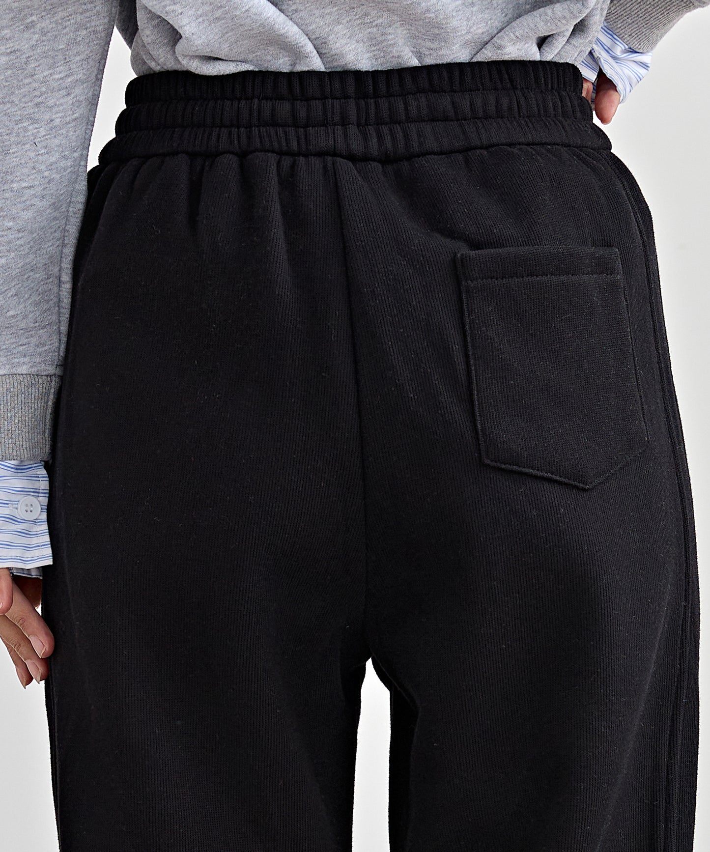 裏起毛 ルーズ フィット イージー アンクル パンツ