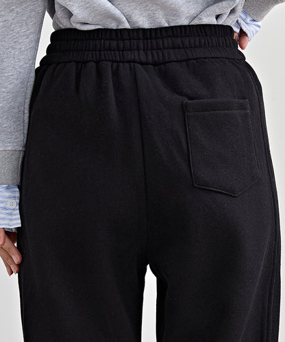 裏起毛 ルーズ フィット イージー アンクル パンツ