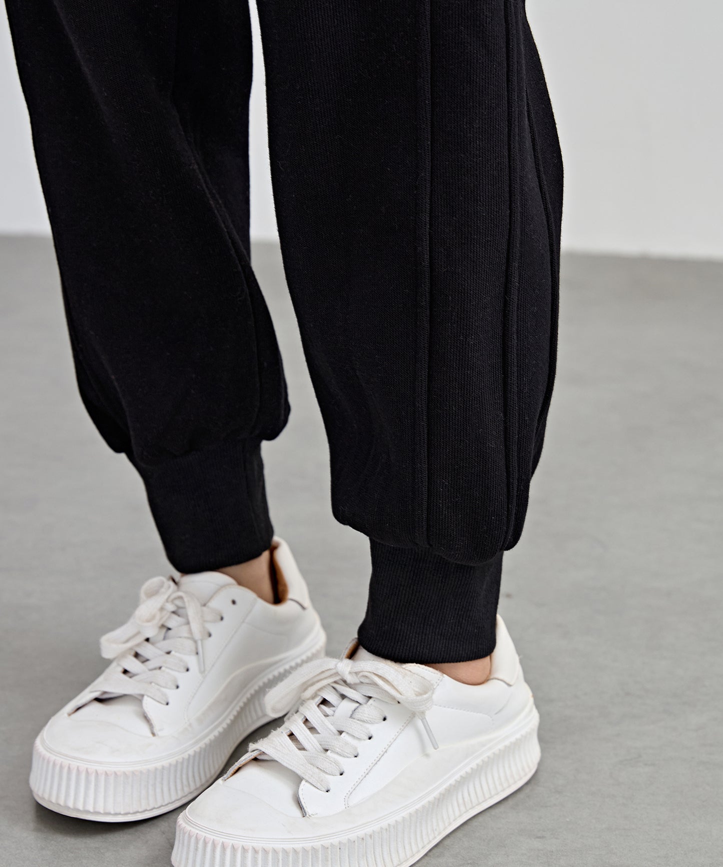 裏起毛 ルーズ フィット イージー アンクル パンツ