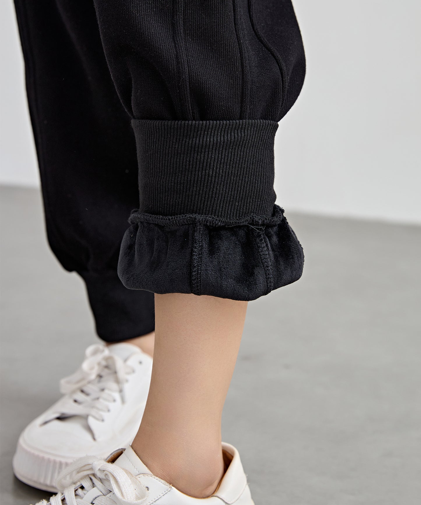 裏起毛 ルーズ フィット イージー アンクル パンツ