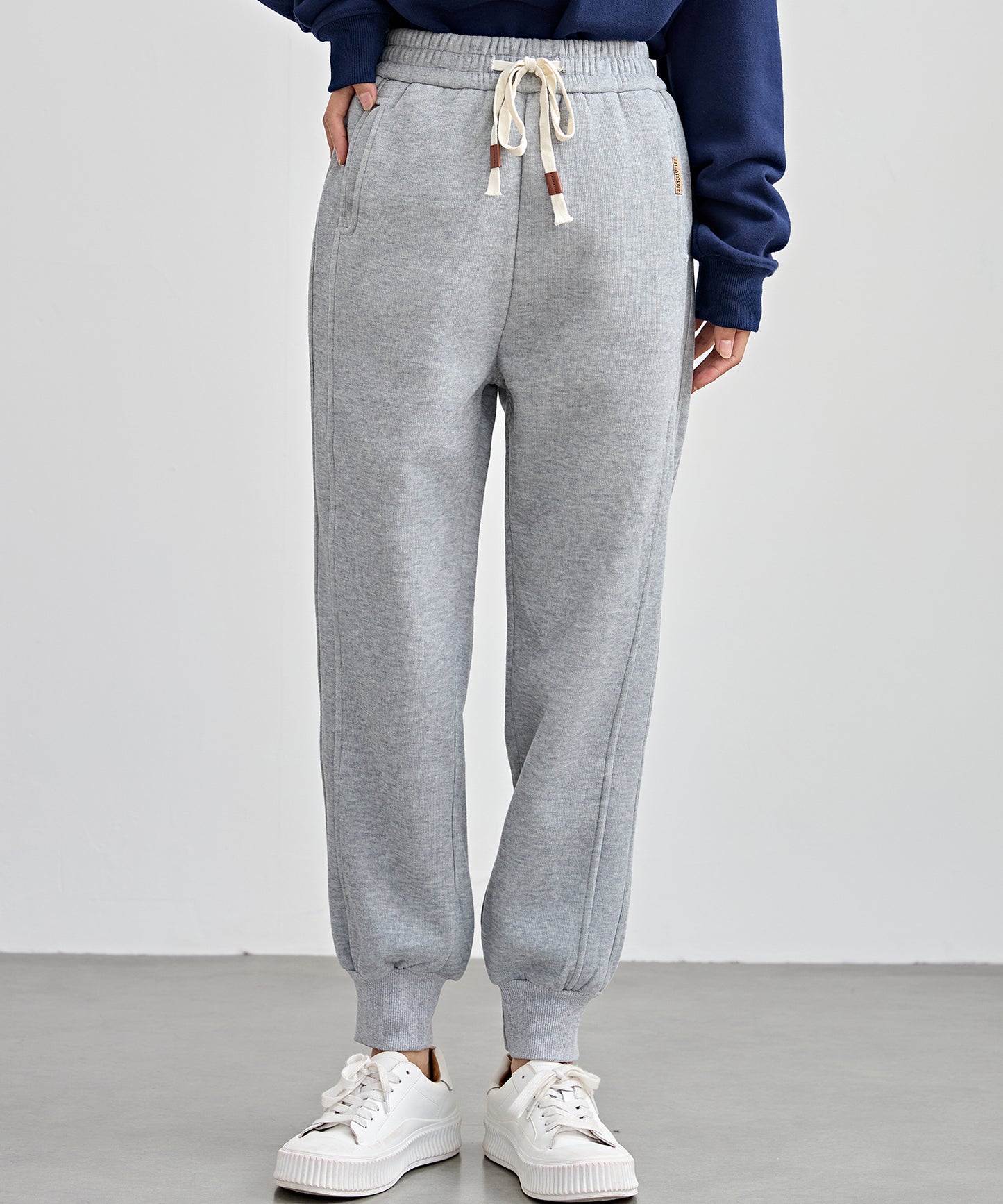 裏起毛 ルーズ フィット イージー アンクル パンツ