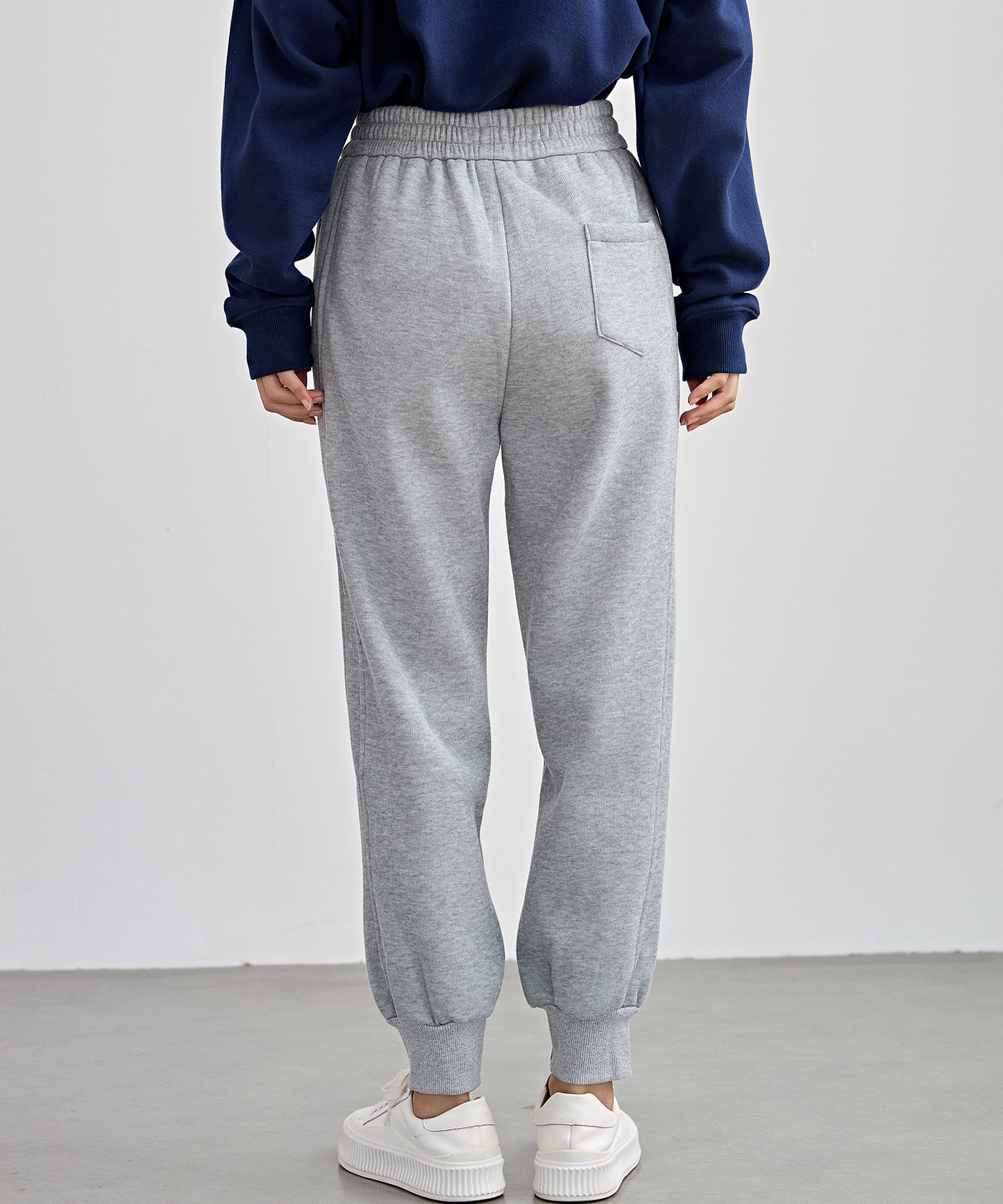 裏起毛 ルーズ フィット イージー アンクル パンツ