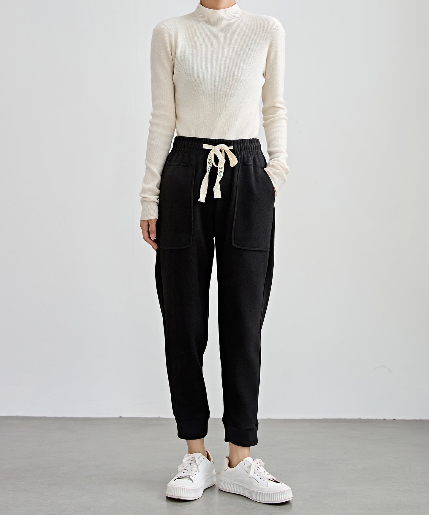 裏起毛 厚手 テーパード スウェット パンツ