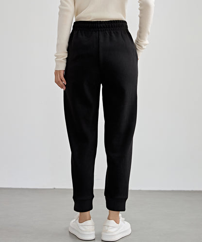 裏起毛 厚手 テーパード スウェット パンツ