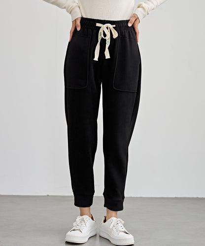 裏起毛 厚手 テーパード スウェット パンツ